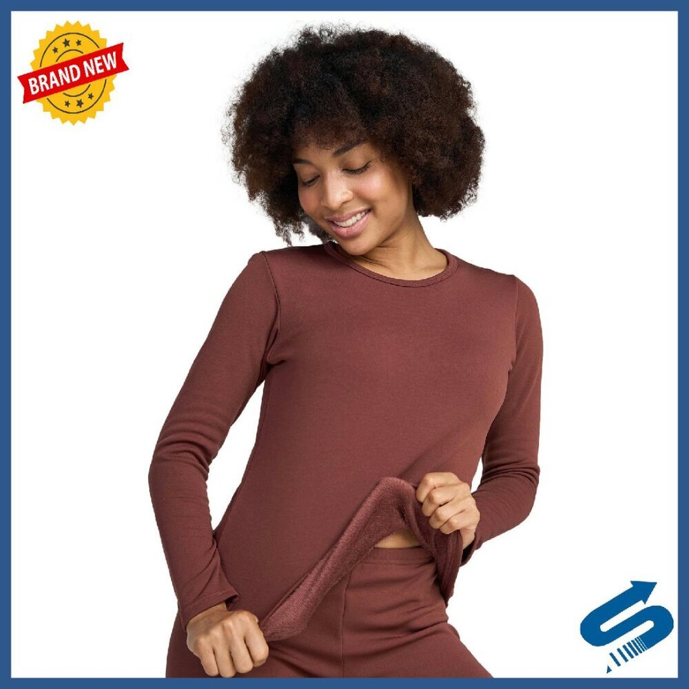 Women's Thermal Fleece Base Layer Top Lightweight Midweight Heavyweight - Picture 1 of 7